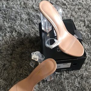 Clear heels